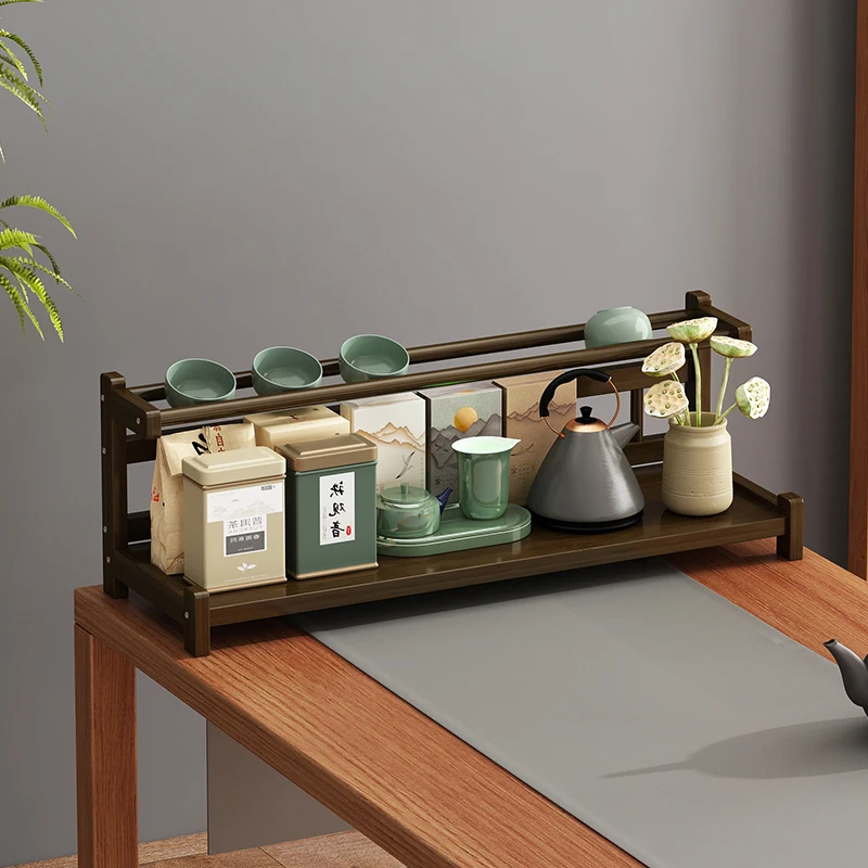 New Chinese Style Tea Storage Rack, Bamboo Desktop Display Shelf, Tea Set Display Stand, Multi-Layer Storage Organizer
New Chinese Style Tea Storage Rack, Bamboo Desktop Display Shelf, Tea Set Display Stand, Multi-Layer Storage Organizer