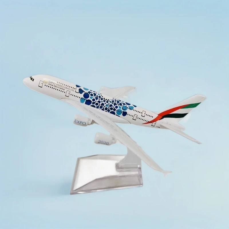 16cm Toy Airplane Metal Scale Aircraft Airbus 380 Air EXPO 2020 DUBAIUAE DUBAI Airplanes Building Kit with Wheels
16cm Toy Airplane Metal Scale Aircraft Airbus 380 Air EXPO 2020 DUBAIUAE DUBAI Airplanes Building Kit with Wheels