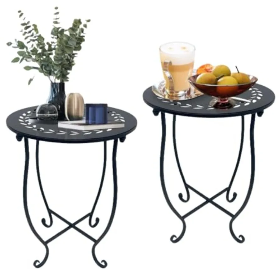 Metal Round Side Table, 2 Pack 14 Inch Bedside Table for Living Room, Weather Resistant Metal Outdoor Side Table for Patio Balc
Metal Round Side Table, 2 Pack 14 Inch Bedside Table for Living Room, Weather Resistant Metal Outdoor Side Table for Patio Balc