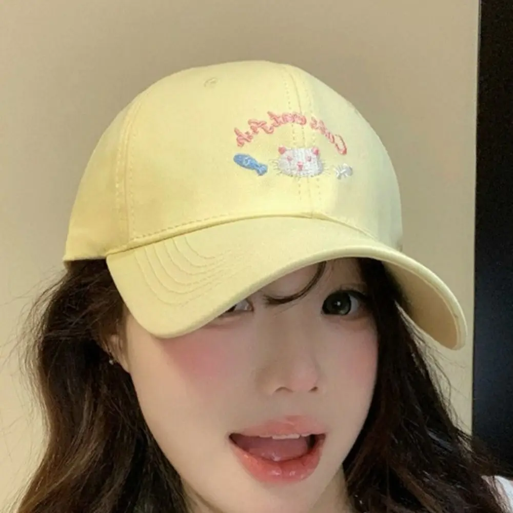 Versatile Embroidery Cat Cartoon Baseball Cap Sunscreen Soft Sunshade Hat Casual Japanese Style Peaked Cap Outdoor
Versatile Embroidery Cat Cartoon Baseball Cap Sunscreen Soft Sunshade Hat Casual Japanese Style Peaked Cap Outdoor