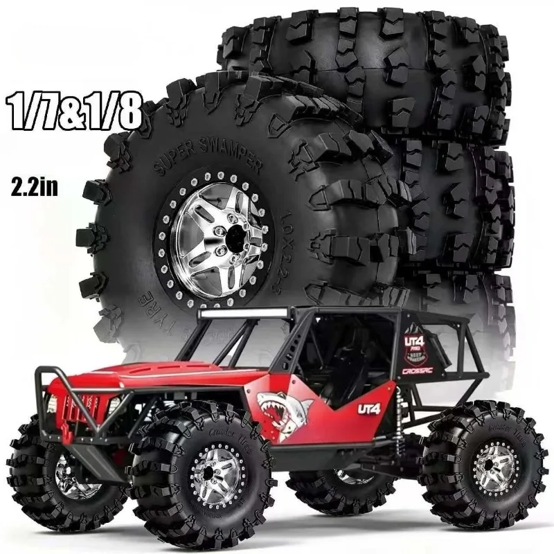 2.2 Inch 150mm Metal Beadlock Wheel Tire Set 4Pcs 1/8 1/10 RC Crawler Parts Compatible Axial Wraith Capra RR10 RBX10 TRX4
2.2 Inch 150mm Metal Beadlock Wheel Tire Set 4Pcs 1/8 1/10 RC Crawler Parts Compatible Axial Wraith Capra RR10 RBX10 TRX4