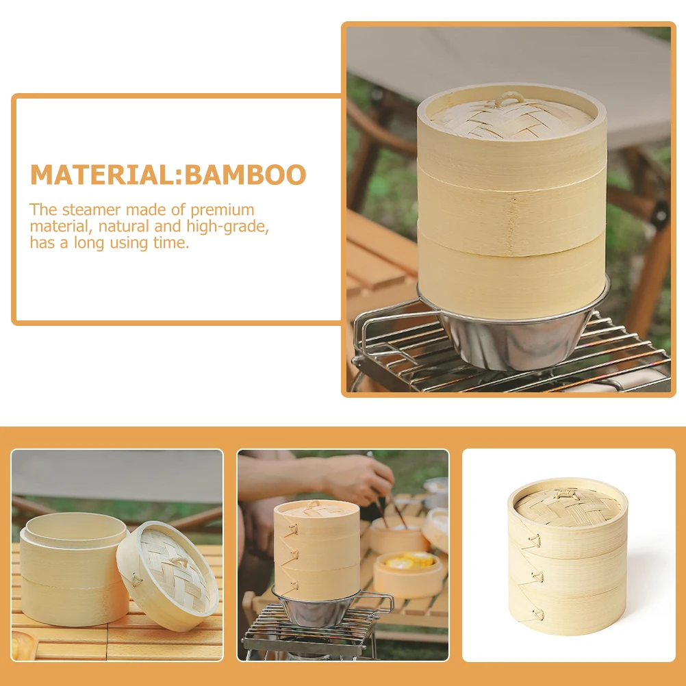 Bamboo Steamer Baskets for Cooking Kitchenware Steamers Chinese Dumplings Food Cookware
Bamboo Steamer Baskets for Cooking Kitchenware Steamers Chinese Dumplings Food Cookware