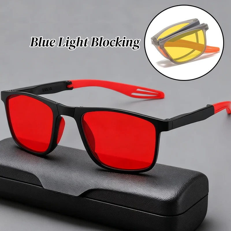 Unisex Fashion Red Lens Computer Glasses Men Women Blue Light Blocking Glasses New Trend Outdoor UV400 Eyeglasses Frames
Unisex Fashion Red Lens Computer Glasses Men Women Blue Light Blocking Glasses New Trend Outdoor UV400 Eyeglasses Frames