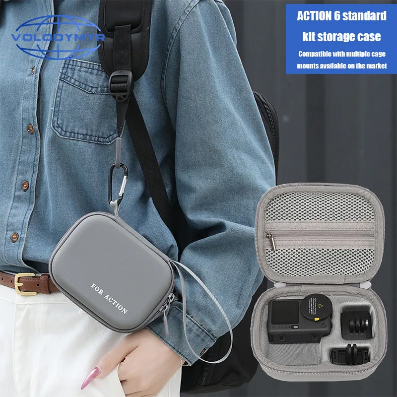 VOLODYMYR Storage Bag for DJI Osmo Action 6 Hard Portable Carrying Case Anti-Scratch Protective Case for Action 6 Protector
VOLODYMYR Storage Bag for DJI Osmo Action 6 Hard Portable Carrying Case Anti-Scratch Protective Case for Action 6 Protector
