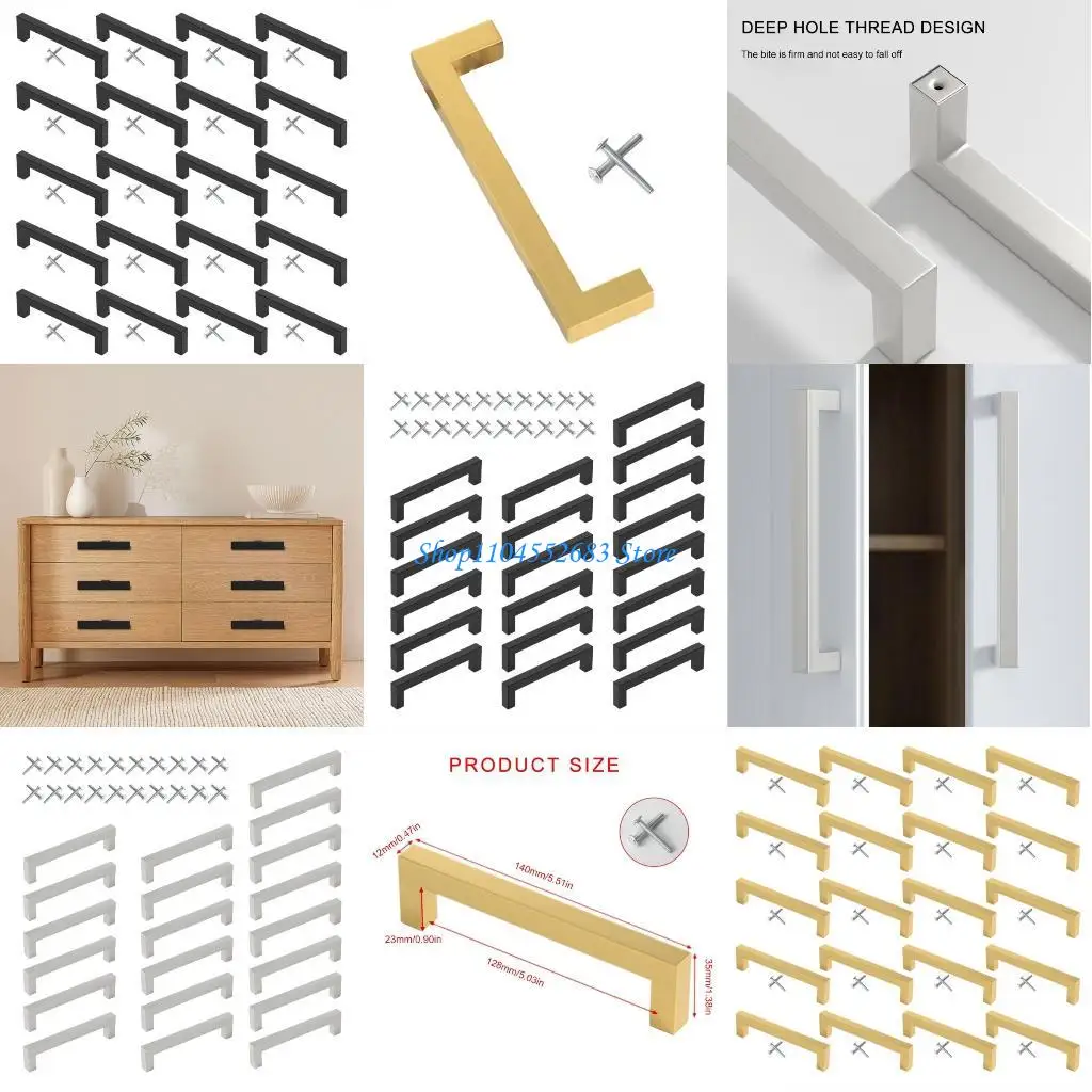 Y6GD 20Pcs Square Furniture Decorative Handle Stainless Steel Cabinet Knob Wardrobe Pulls Drawer Knob Furniture Hardware
Y6GD 20Pcs Square Furniture Decorative Handle Stainless Steel Cabinet Knob Wardrobe Pulls Drawer Knob Furniture Hardware