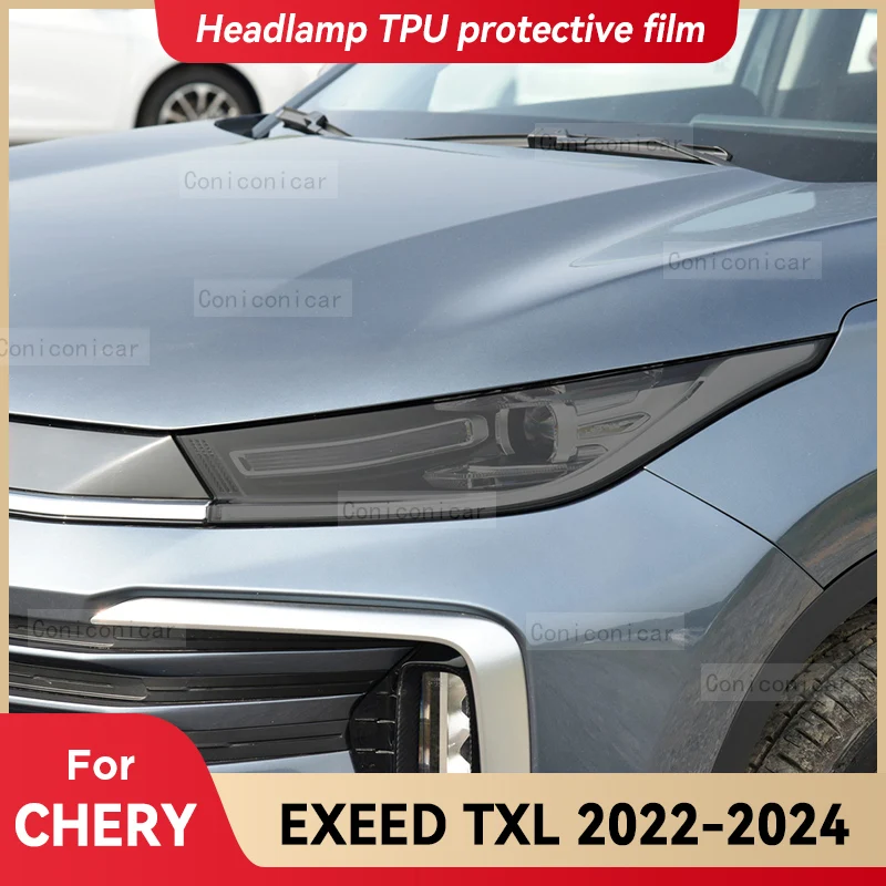 For CHERY EXEED TXL 2022-2024 Car Headlight Smoked Black TPU Protective Film Front Light Tint Change Color Sticker Accessories
For CHERY EXEED TXL 2022-2024 Car Headlight Smoked Black TPU Protective Film Front Light Tint Change Color Sticker Accessories