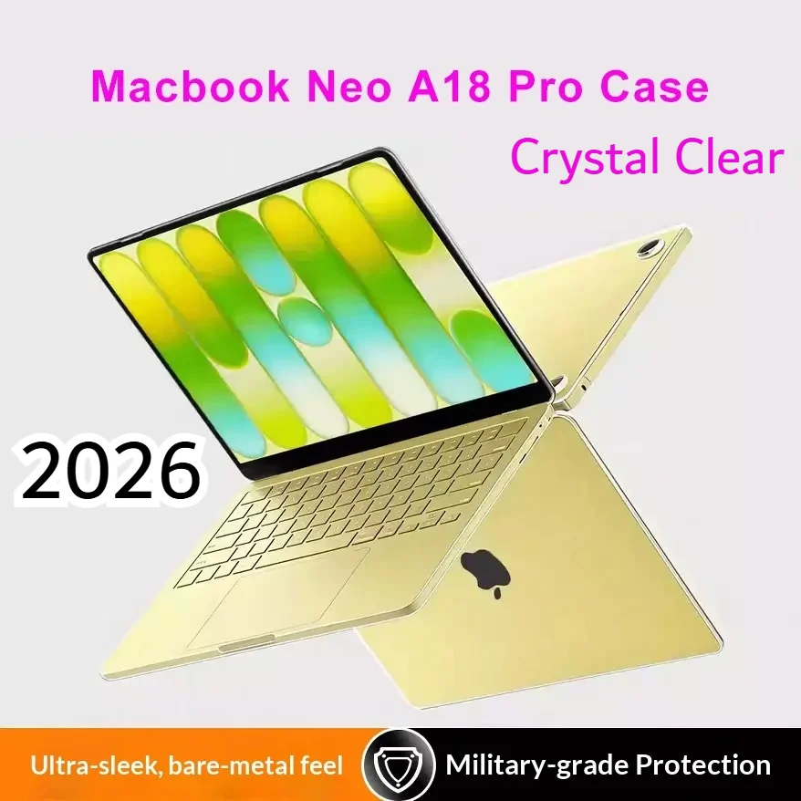 2026 New Laptop Case for Macbook Neo 13 in A3404 Case Match Official Color Scratch Resistant Easy To Snap Cover on A18 Pro Funda
2026 New Laptop Case for Macbook Neo 13 in A3404 Case Match Official Color Scratch Resistant Easy To Snap Cover on A18 Pro Funda