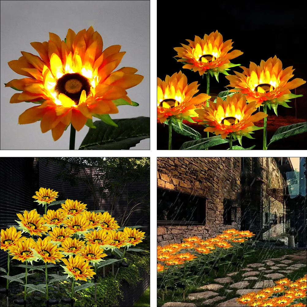 Waterproof Solar Lights Outdoor Sunflower Lamp Energy Sunflowers Power for Outdoors
Waterproof Solar Lights Outdoor Sunflower Lamp Energy Sunflowers Power for Outdoors