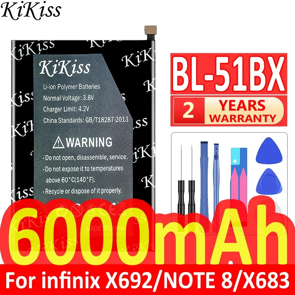 Аккумулятор емкостью 6000 мАч для Infinix X692/NOTE 8/X683/HOT 10/X682B/NOTE 8i, источник питания большой емкости
Аккумулятор емкостью 6000 мАч для Infinix X692/NOTE 8/X683/HOT 10/X682B/NOTE 8i, источник питания большой емкости