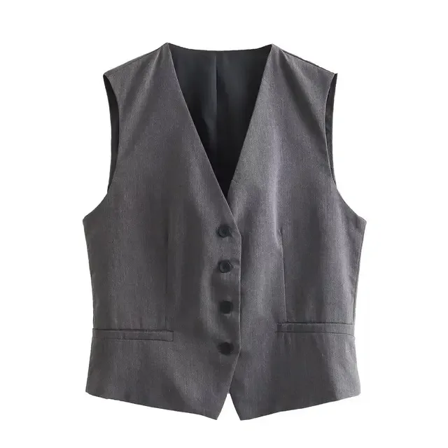 New Fashion Elegant Vintage Lapel Unisex De Mujer Women Grey Tanks Top Zipper Fly Hanging File Carrot Trousers Suits
New Fashion Elegant Vintage Lapel Unisex De Mujer Women Grey Tanks Top Zipper Fly Hanging File Carrot Trousers Suits