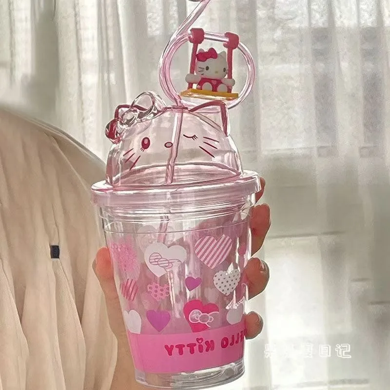 New Hello Kitty Anime Kawaii Sanrio Ins Fashion Cartoon Water Cup Cute Large Capacity Straw Bottle Lovely Gifts for Kids
New Hello Kitty Anime Kawaii Sanrio Ins Fashion Cartoon Water Cup Cute Large Capacity Straw Bottle Lovely Gifts for Kids