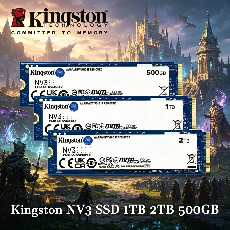 Kingston NV3 SSD 1TB 2TB 500GB NVMe PCIe Gen 4.0x4 Solid State Drive M.2 2280 Internal SSD Nvme M2 for Desktop Laptop
Kingston NV3 SSD 1TB 2TB 500GB NVMe PCIe Gen 4.0x4 Solid State Drive M.2 2280 Internal SSD Nvme M2 for Desktop Laptop