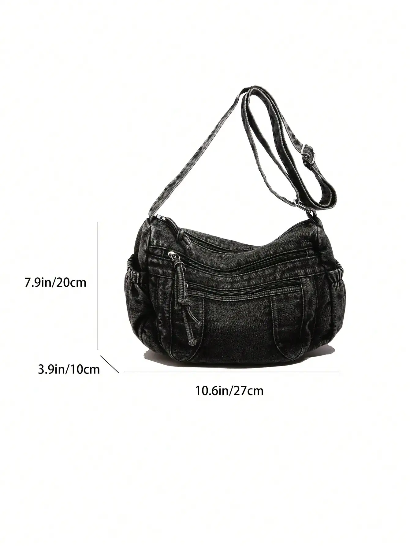 Casual Chic Soft Jeans Multi-Layer Crossbody Bag With Multiple Pockets, Versatile Commuter Large Capacity Women's Shoulder Bag, Perfect For Cow Girl
Casual Chic Soft Jeans Multi-Layer Crossbody Bag With Multiple Pockets, Versatile Commuter Large Capacity Women's Shoulder Bag, Perfect For Cow Girl