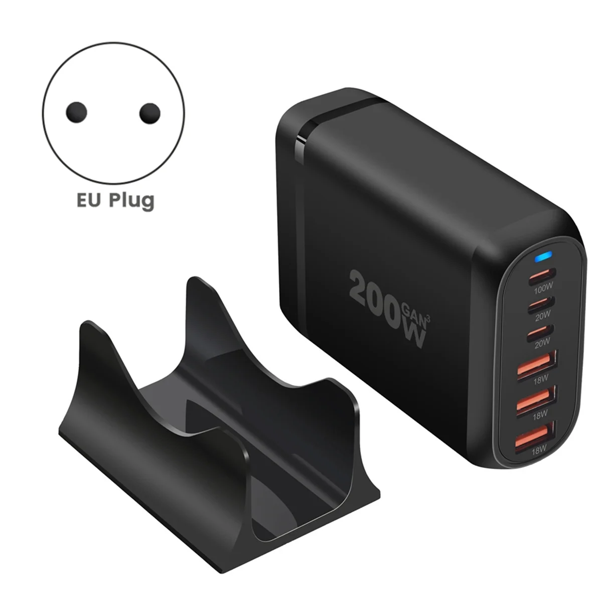 EEB-f200W Настольное зарядное устройство GaN 6-портовое зарядное устройство USB Type C PD Fast Charge 3.0 Быстрое зарядное устройство Мобильное зарядное устройство USB EU
EEB-f200W Настольное зарядное устройство GaN 6-портовое зарядное устройство USB Type C PD Fast Charge 3.0 Быстрое зарядное устройство Мобильное зарядное устройство USB EU
