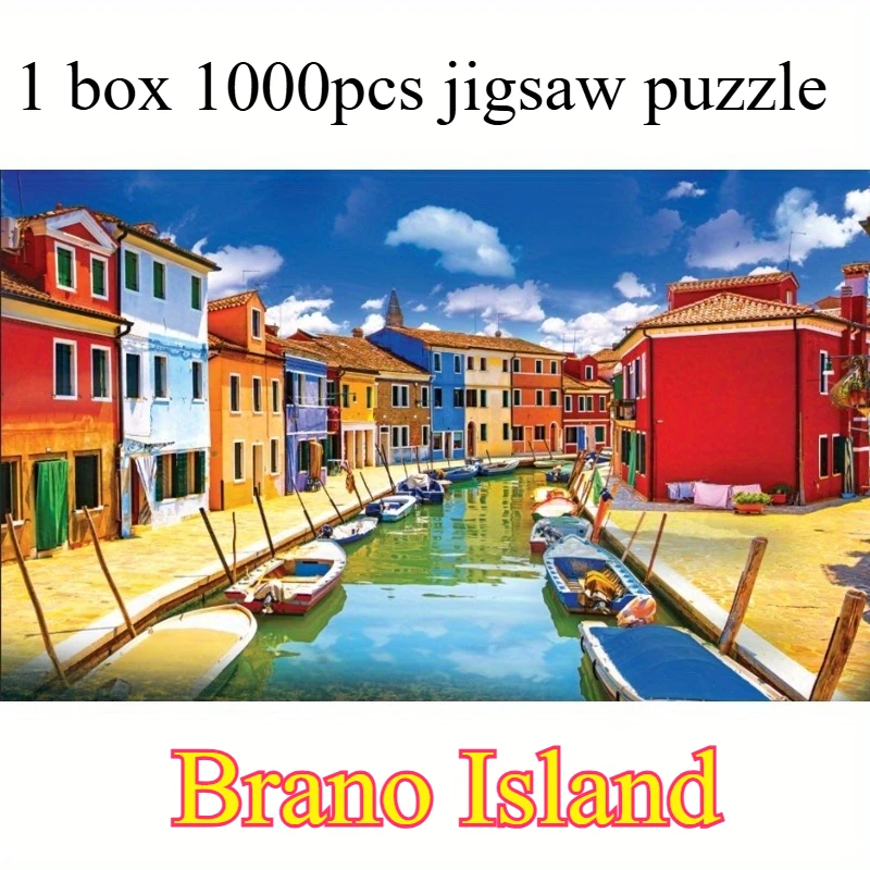 Adult 1 Box 1000PCS Cardboard Jigsaw Puzzle Brano Island 69x51cm Beautiful Landscape Game Home Decor Wall Display Festival Gifts
Adult 1 Box 1000PCS Cardboard Jigsaw Puzzle Brano Island 69x51cm Beautiful Landscape Game Home Decor Wall Display Festival Gifts