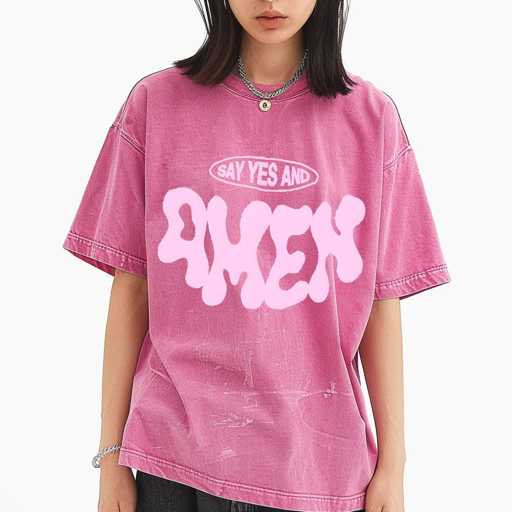 Say Amen Washed Y2K Short Sleeves T-Shirt, Cartoon Creative Printed Unisex Vintage Streetwear New Fashion Casual Plus-Size Tops
Say Amen Washed Y2K Short Sleeves T-Shirt, Cartoon Creative Printed Unisex Vintage Streetwear New Fashion Casual Plus-Size Tops