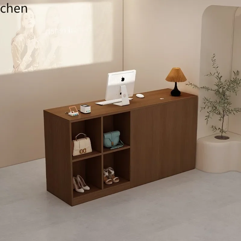 YFY clothing store checkout page Simple counter store Small Nakajima table Cream wind front desk
YFY clothing store checkout page Simple counter store Small Nakajima table Cream wind front desk