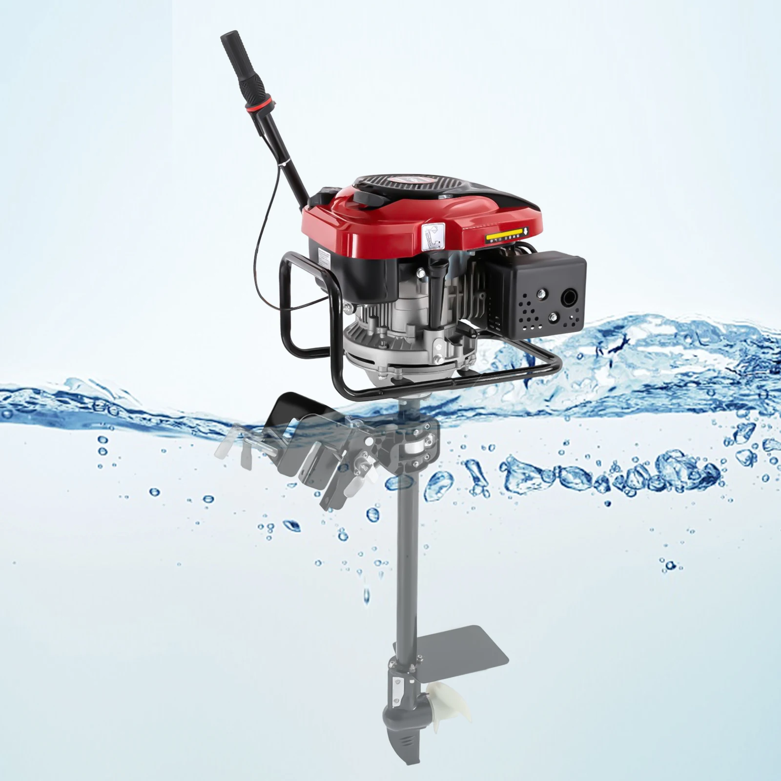 4 Stroke 8HP 196CC Outboard Motors Boat Engine Boat Motor, Air Cooling System, TCI Ignition System, Hand-Pull Recoil Start
4 Stroke 8HP 196CC Outboard Motors Boat Engine Boat Motor, Air Cooling System, TCI Ignition System, Hand-Pull Recoil Start