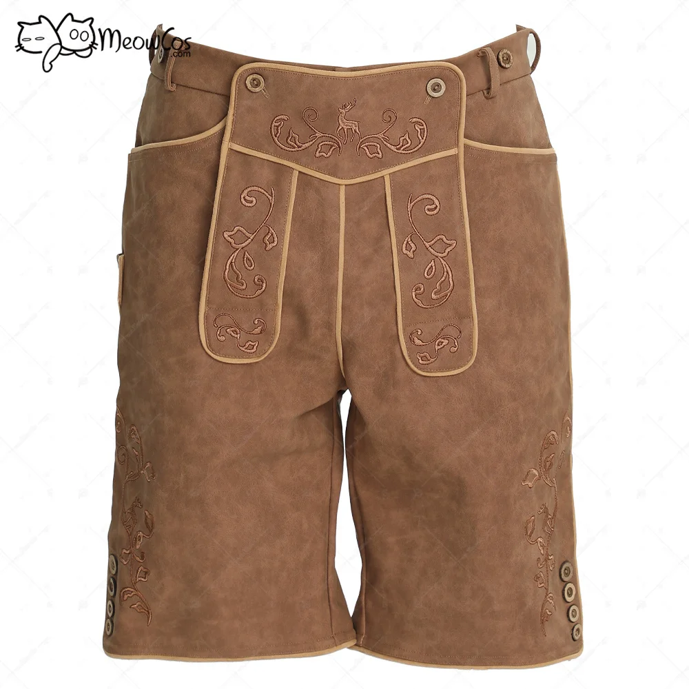 MEOWCOS Medieval Traditional Vintage Men's Shorts Brown Embroidery Shorts for Halloween Oktoberfest
MEOWCOS Medieval Traditional Vintage Men's Shorts Brown Embroidery Shorts for Halloween Oktoberfest