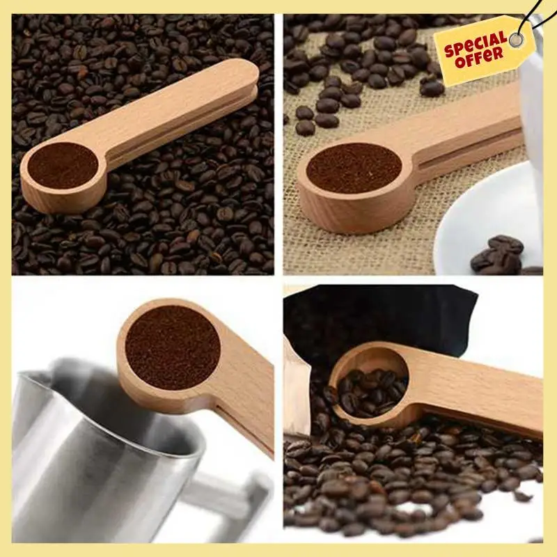 -BABQ 25 Pcs Wooden Coffee Scoop And Bag Clip Measure Spoon 2-In-1 Bags Sealer Measuring Spoon For Beans,Espresso Coffee,Tea
-BABQ 25 Pcs Wooden Coffee Scoop And Bag Clip Measure Spoon 2-In-1 Bags Sealer Measuring Spoon For Beans,Espresso Coffee,Tea