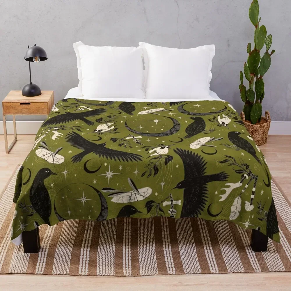 Raven Tarot Green Throw Blanket Lightweight Warm Blanket for Indoor Outdoor Use
Raven Tarot Green Throw Blanket Lightweight Warm Blanket for Indoor Outdoor Use