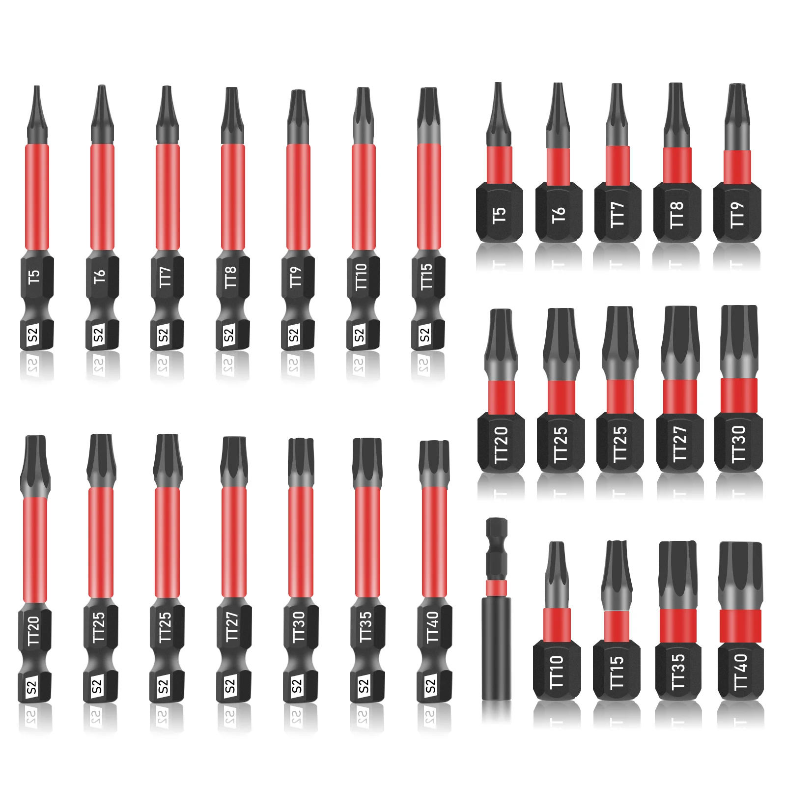 Набор бит Torx безопасности, 29 шт., звездочки с защитой от несанкционированного доступа для ударной отвертки S2, биты из легированной стали с магнитными наконечниками
Набор бит Torx безопасности, 29 шт., звездочки с защитой от несанкционированного доступа для ударной отвертки S2, биты из легированной стали с магнитными наконечниками