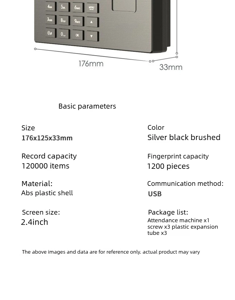 2026 Fingerprint Reader, Office Fingerprint Recognition Clock in Office Employee Finger Attendance Machine 5V 1A
2026 Fingerprint Reader, Office Fingerprint Recognition Clock in Office Employee Finger Attendance Machine 5V 1A