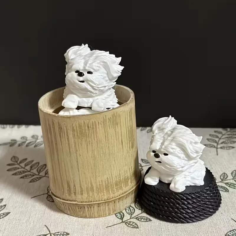 3D Printed Puppy Figurine Creative Desktop Ornament Messy Wind Blown Line Art Style Cute Animal Sculpture For Home Office Decor
3D Printed Puppy Figurine Creative Desktop Ornament Messy Wind Blown Line Art Style Cute Animal Sculpture For Home Office Decor