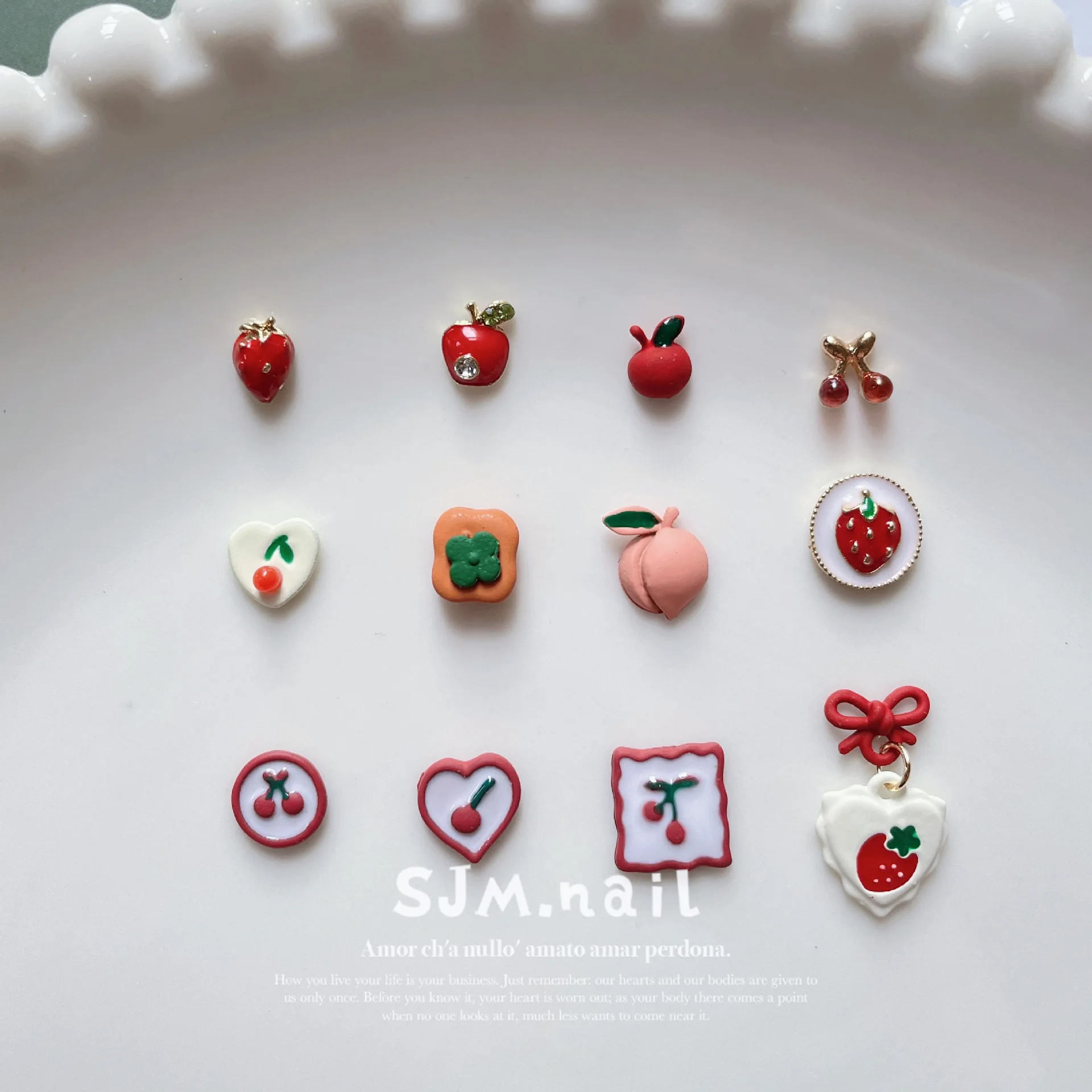 10pcs/lot Japanese and Korean Nail Enhancement Metal Fruit Series Jewelry Cartoon Creative Alloy Love Cherry Nail Accessories
10pcs/lot Japanese and Korean Nail Enhancement Metal Fruit Series Jewelry Cartoon Creative Alloy Love Cherry Nail Accessories