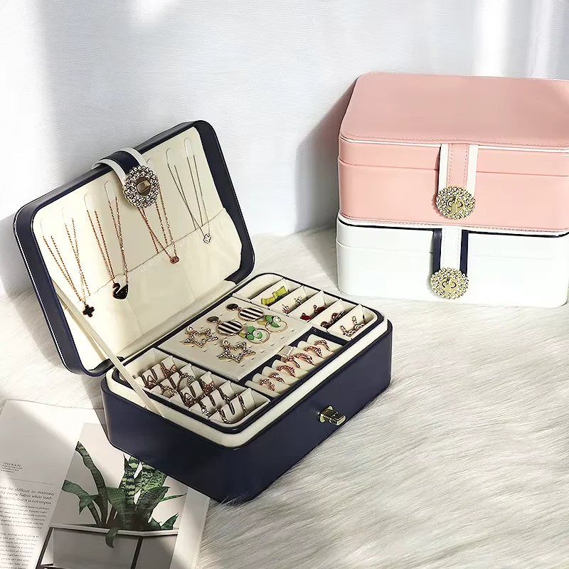 2025 High-Grade Large Capacity Jewelry Storage Box New Fine Hand Leather and Plastic with Custom Logo for Earrings Storage
2025 High-Grade Large Capacity Jewelry Storage Box New Fine Hand Leather and Plastic with Custom Logo for Earrings Storage