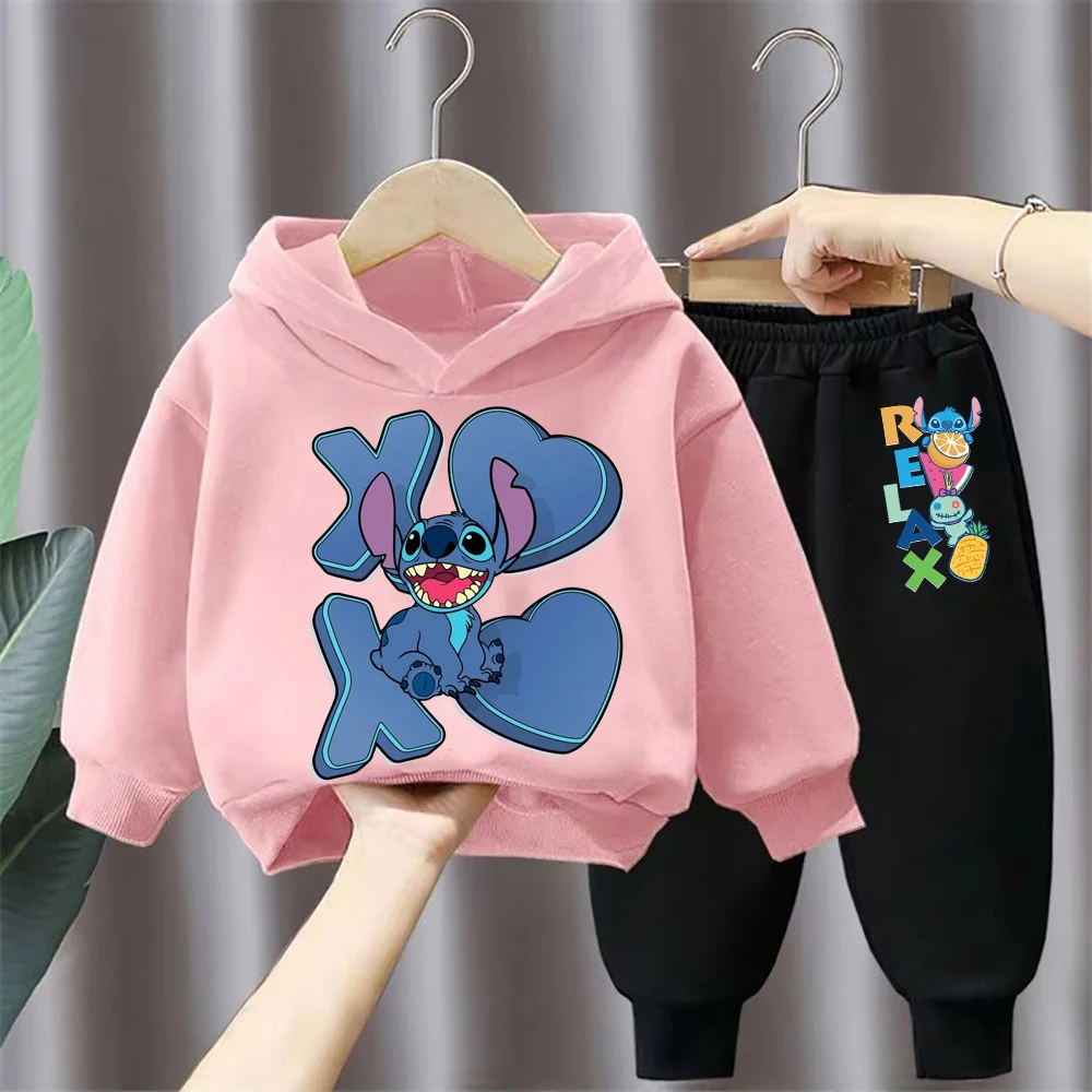 Sets Children Hoodies Stitch Kawaii Pullover Sweatshirt Anime Trucksuit Manga Cartoons Girls Boy Kids Autumn Casual Clothes
Sets Children Hoodies Stitch Kawaii Pullover Sweatshirt Anime Trucksuit Manga Cartoons Girls Boy Kids Autumn Casual Clothes