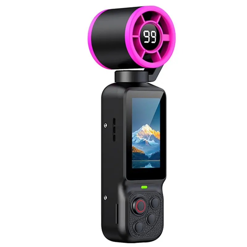 FEDI-HD 1080P Handheld Fan Gimbal Camera, 180° Rotate Vlog Recording Function, 2000Mah Battery Action Cam With Built-In Cooling
FEDI-HD 1080P Handheld Fan Gimbal Camera, 180° Rotate Vlog Recording Function, 2000Mah Battery Action Cam With Built-In Cooling