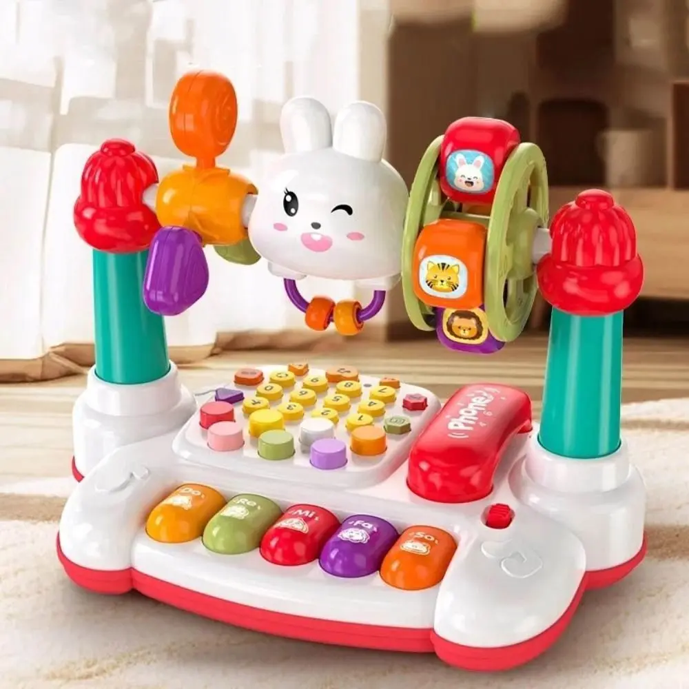 16 In 1 Rotating Music Piano Keyboard Plastic Rabbit Educational Music Toy Early Educational multifunctional story machine
16 In 1 Rotating Music Piano Keyboard Plastic Rabbit Educational Music Toy Early Educational multifunctional story machine