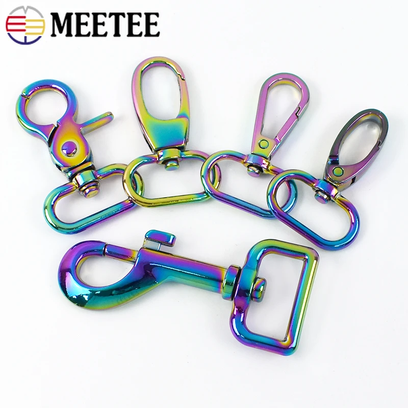 5/10Pcs Meetee Colored Metal Buckle Swivel Lobster Clasp Snap Hook Bag Strap Carabiner Keychain Connector DIY Hardware Accessory
5/10Pcs Meetee Colored Metal Buckle Swivel Lobster Clasp Snap Hook Bag Strap Carabiner Keychain Connector DIY Hardware Accessory