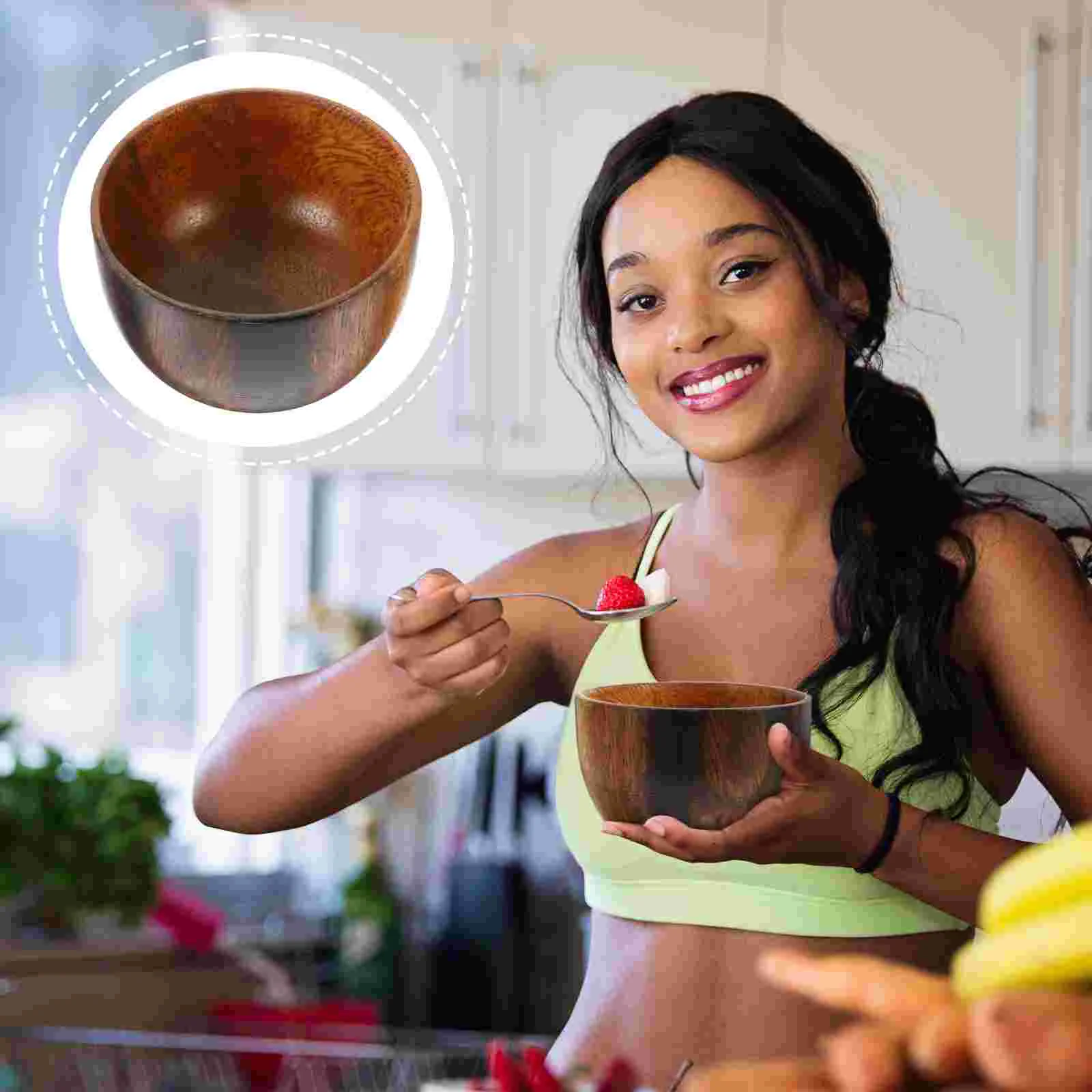 Japanese Style Wooden Bowl Soup Bowls Fruit for Kitchen Counter Acacia Large Salad
Japanese Style Wooden Bowl Soup Bowls Fruit for Kitchen Counter Acacia Large Salad