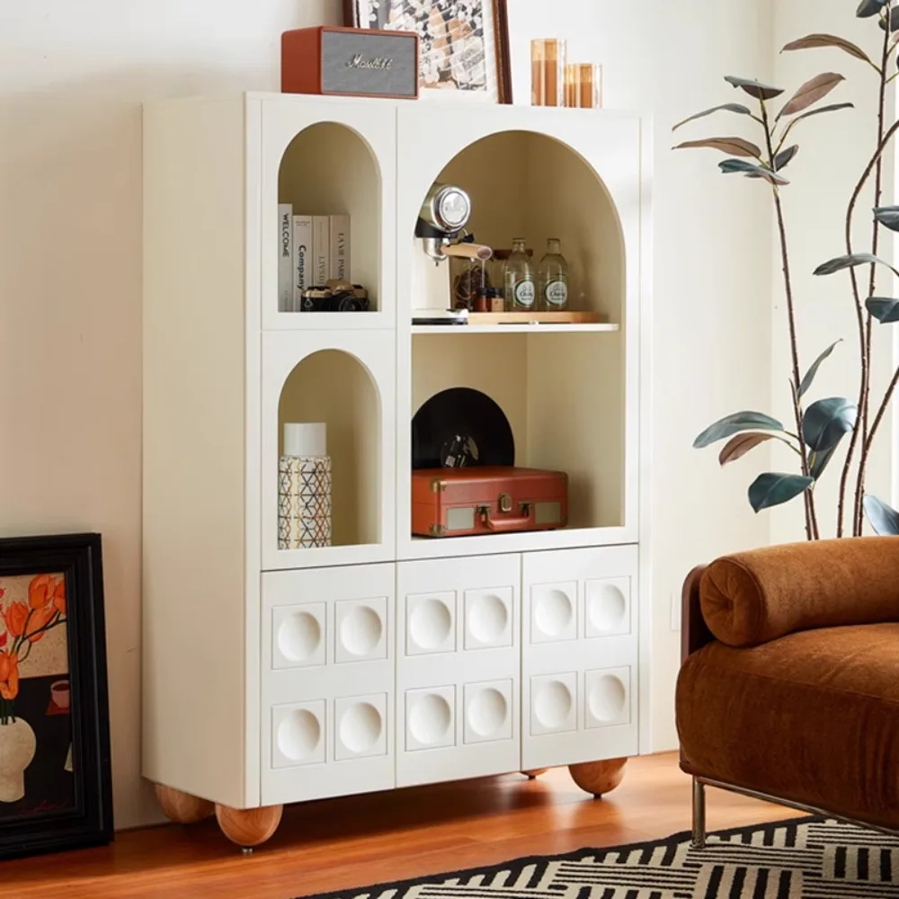 French Cream Tall Storage Cabinet Modern Built-in Organizer Coffee Bar Bookshelf Multifunctional Living Room Designer Cabinet
French Cream Tall Storage Cabinet Modern Built-in Organizer Coffee Bar Bookshelf Multifunctional Living Room Designer Cabinet