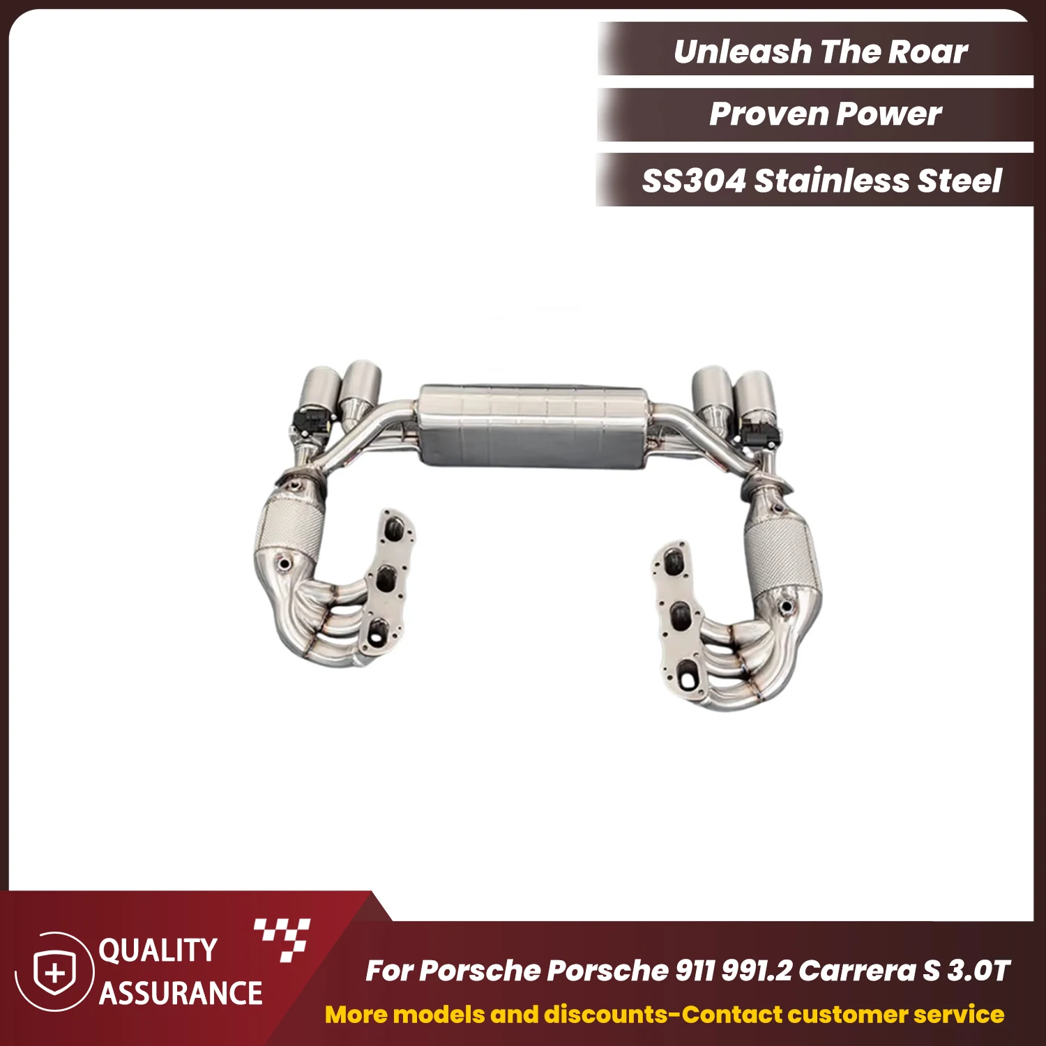 Performance Supercar Sound SUS304 Full Exhaust with Headers for Porsche 911 991.2 Carrera S 3.0T 2017-2019 by ECCF
Performance Supercar Sound SUS304 Full Exhaust with Headers for Porsche 911 991.2 Carrera S 3.0T 2017-2019 by ECCF