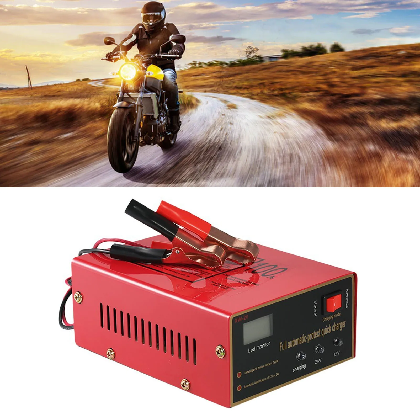 Car Battery Charger with Clip with Cable Clips Intelligent Battery for Car Motorcycle Car Battery with Clip Car Battery Charge
Car Battery Charger with Clip with Cable Clips Intelligent Battery for Car Motorcycle Car Battery with Clip Car Battery Charge