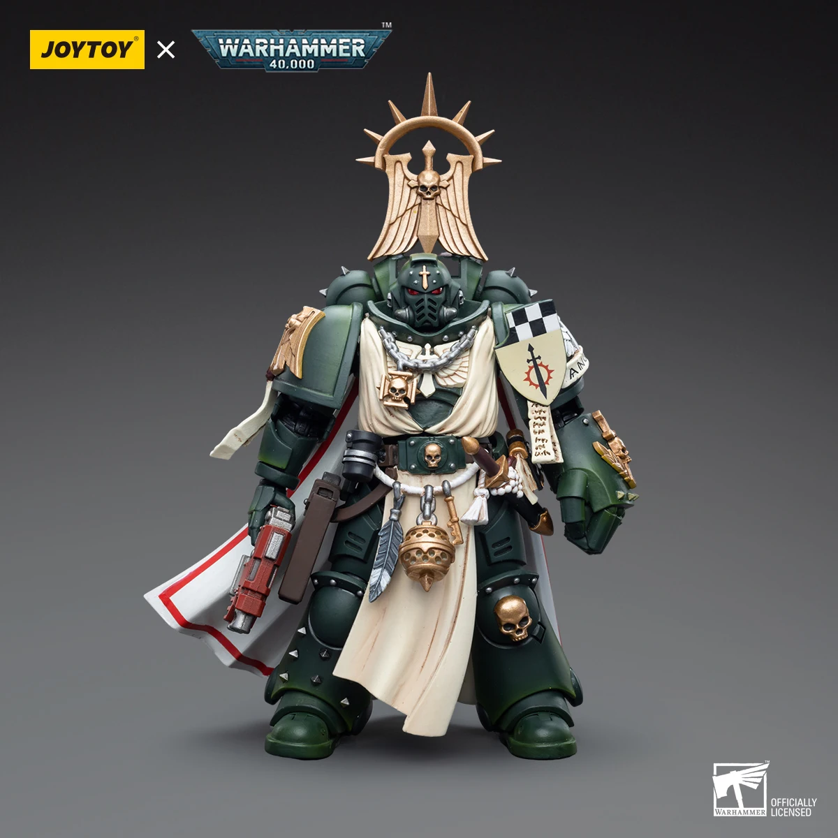 JOYTOY Warhammer 40K 1/18 Scale Dark Angels Master with Power Fist Action Figure Model Toys For Collection
JOYTOY Warhammer 40K 1/18 Scale Dark Angels Master with Power Fist Action Figure Model Toys For Collection