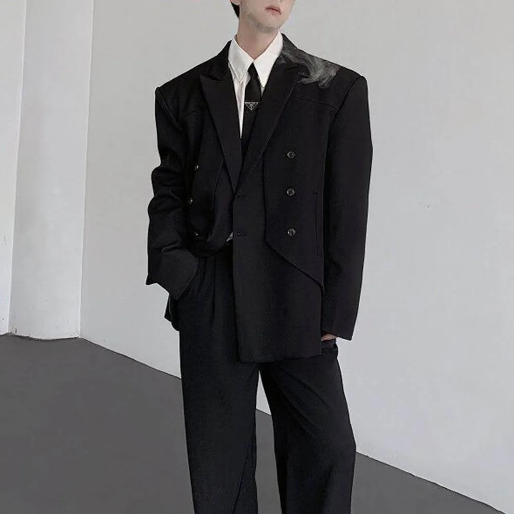 Мужская осенняя куртка, деловой повседневный костюм с подкладкой на плечах, британская офисная мода, молодежный топ для кампуса, мужская одежда, новинка 2023 года
Мужская осенняя куртка, деловой повседневный костюм с подкладкой на плечах, британская офисная мода, молодежный топ для кампуса, мужская одежда, новинка 2023 года