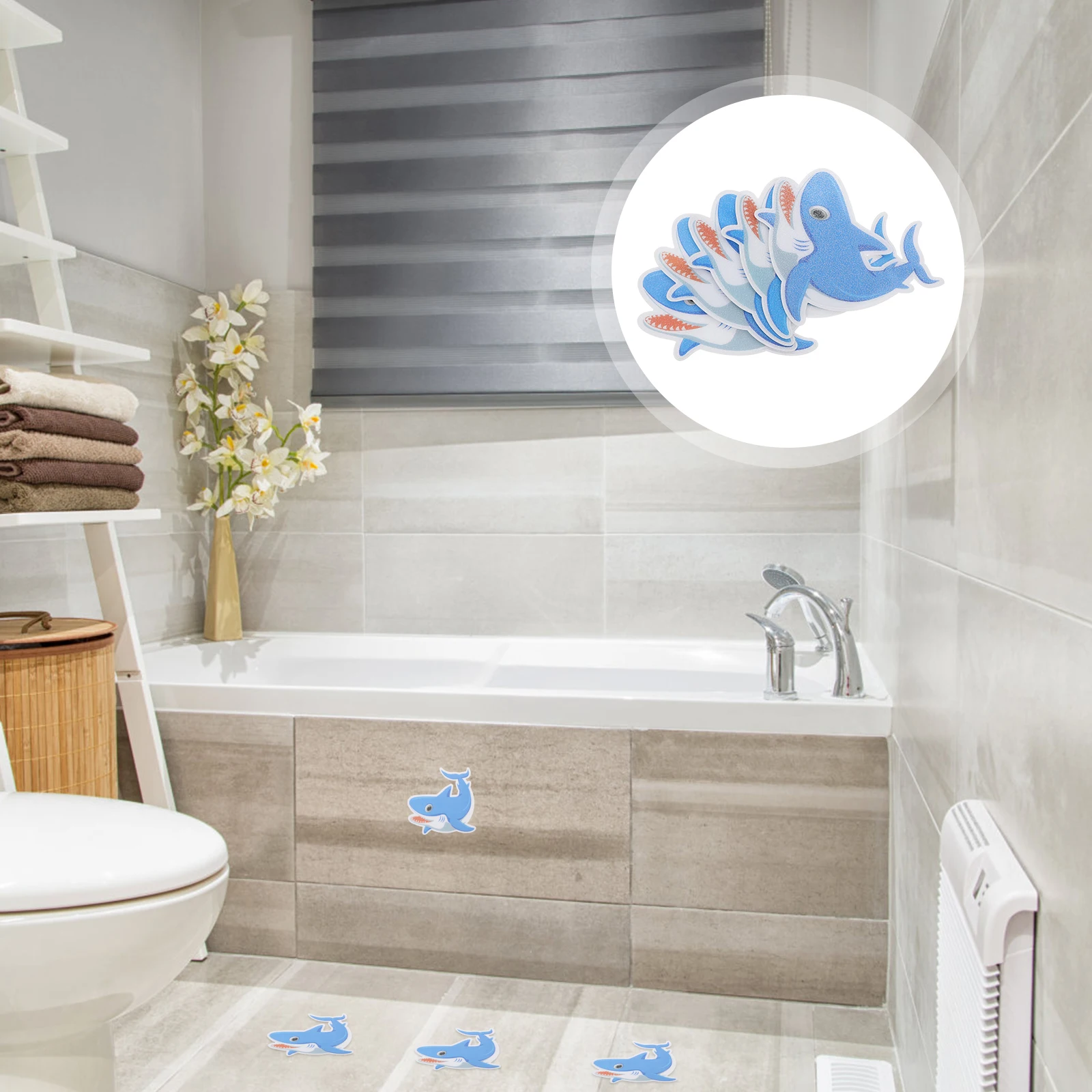 5pcs Anti slip Safety Stickers Bath Tub Treads Bathroom Floor Cartoon Shark Design Waterproof Non slip Bathtub Stickers
5pcs Anti slip Safety Stickers Bath Tub Treads Bathroom Floor Cartoon Shark Design Waterproof Non slip Bathtub Stickers