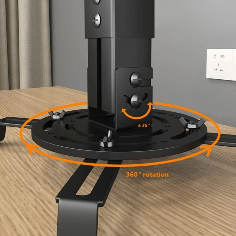 Universal Adjustable Projector Mount Ceiling Installation 25-35cm Extendable Height Metal Flexible Claws
Universal Adjustable Projector Mount Ceiling Installation 25-35cm Extendable Height Metal Flexible Claws