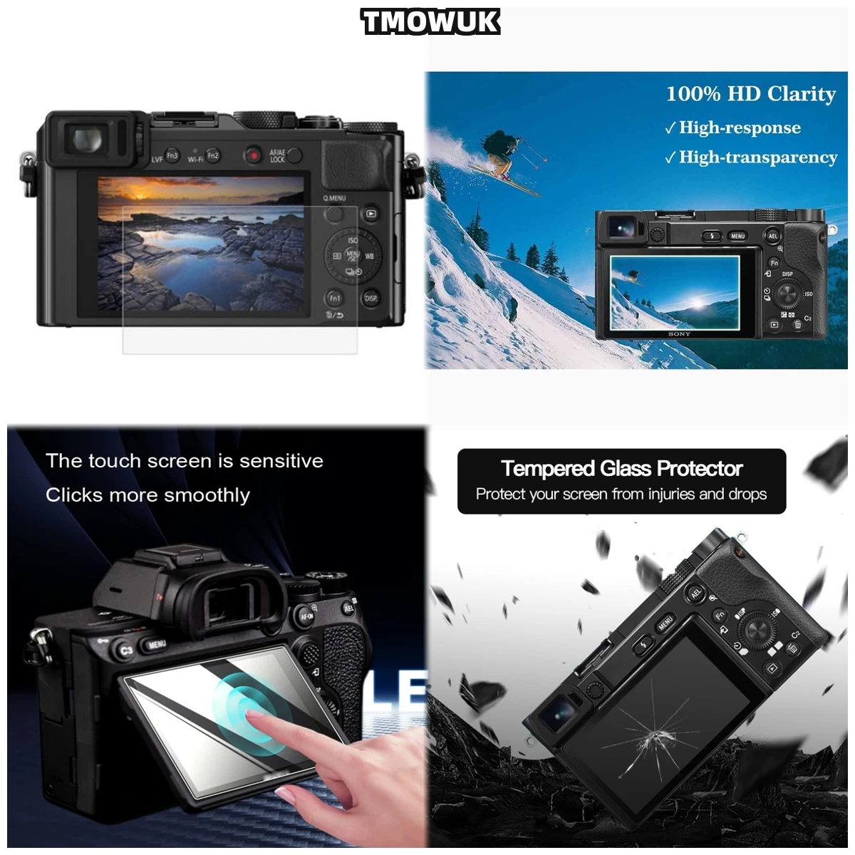 Sony Alpha A6600 A6000 A6100 A6300 A6400 A5000 NEX-7/6/5/5N/5T/5R/3 Tempered Glass Screen Protector Cover Film
Sony Alpha A6600 A6000 A6100 A6300 A6400 A5000 NEX-7/6/5/5N/5T/5R/3 Tempered Glass Screen Protector Cover Film