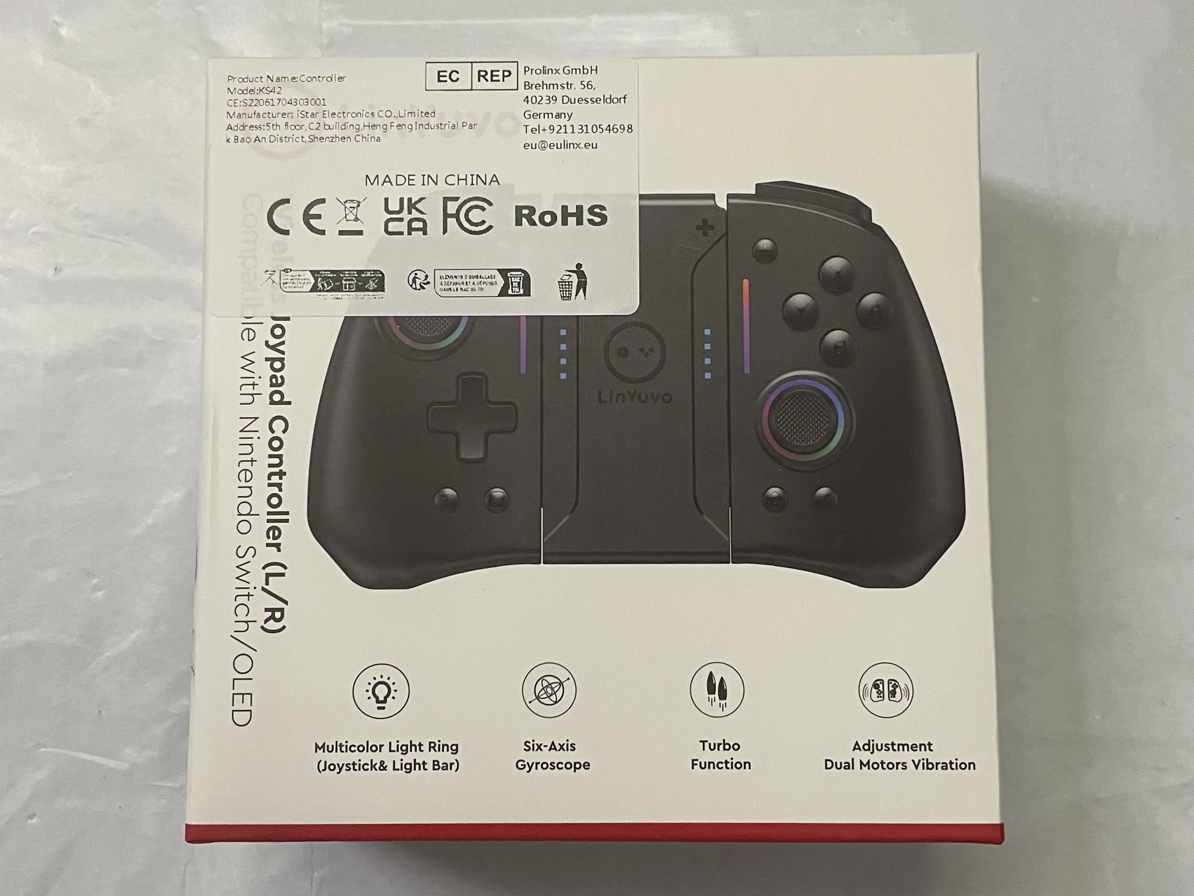 KS40-2 Wireless Gamepad For Switch Bluetooth-compatib Controller for Switch OLED Fast Pairing Suitable for All Kinds of Game
KS40-2 Wireless Gamepad For Switch Bluetooth-compatib Controller for Switch OLED Fast Pairing Suitable for All Kinds of Game