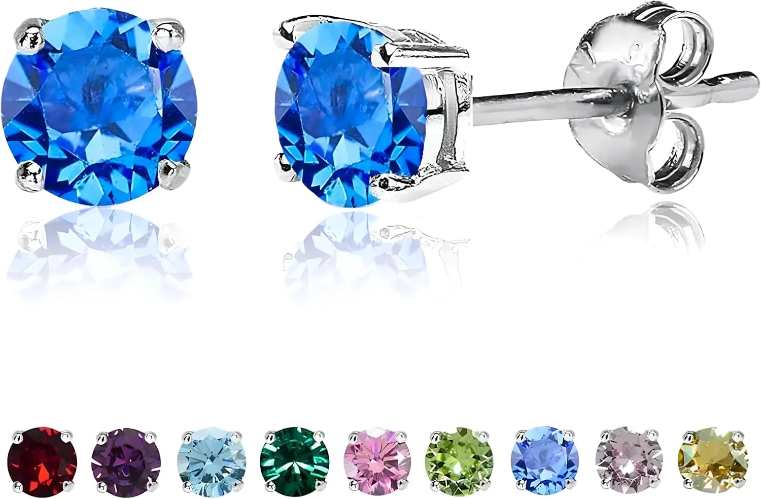 Hypoallergenic Earrings Stud Sterling Silver 6mm Cubic Zirconia CZ Stud Earrings Small Round
Hypoallergenic Earrings Stud Sterling Silver 6mm Cubic Zirconia CZ Stud Earrings Small Round