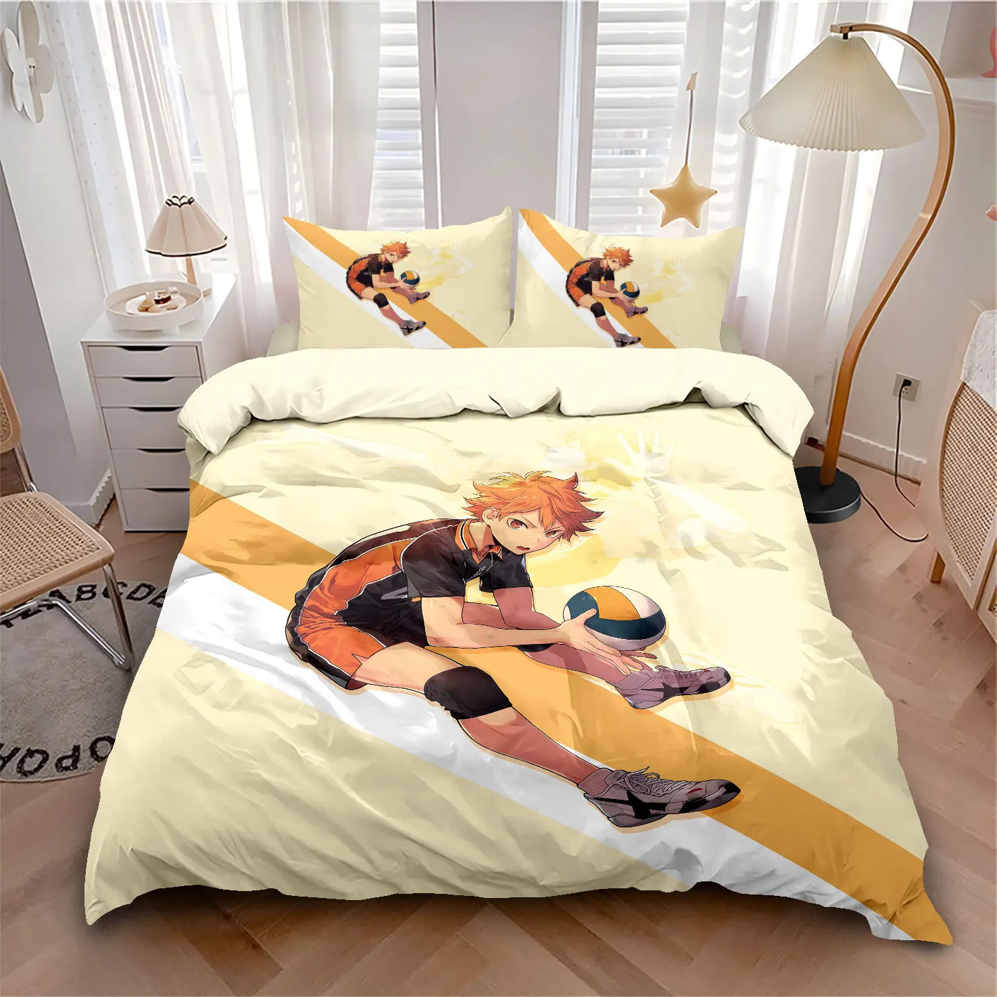 3D Printed Cartoon Anime Haikyuu Bedding Set Volleyball Boys Duvet Cover Set Single Double Luxury for Kids Teens 2/3piece set
3D Printed Cartoon Anime Haikyuu Bedding Set Volleyball Boys Duvet Cover Set Single Double Luxury for Kids Teens 2/3piece set