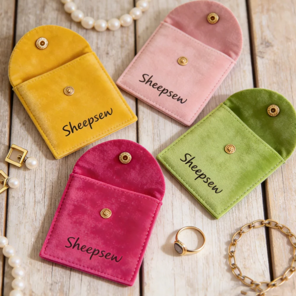 50Pack Custom Logo Jewelry Pouch Bag Microfiber Velvet Snap Button Gift Sack for Earrings Bracelet Necklace Luxury Jewellry Pack
50Pack Custom Logo Jewelry Pouch Bag Microfiber Velvet Snap Button Gift Sack for Earrings Bracelet Necklace Luxury Jewellry Pack