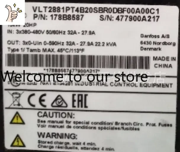 2026.5 Customized Genuine Stock VLT2981 Danfoss VLT2900 Three-phase 380V, 15KW Frequency Converter
2026.5 Customized Genuine Stock VLT2981 Danfoss VLT2900 Three-phase 380V, 15KW Frequency Converter