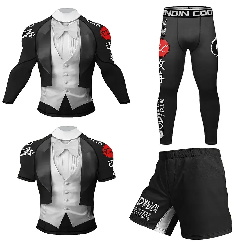Mens Compression Jerseys MMA Jiu Jitsu Rashguard Sportsuits Training Tracksuit Running Quick Dry Sportswear Fitness Gym Clothing
Mens Compression Jerseys MMA Jiu Jitsu Rashguard Sportsuits Training Tracksuit Running Quick Dry Sportswear Fitness Gym Clothing