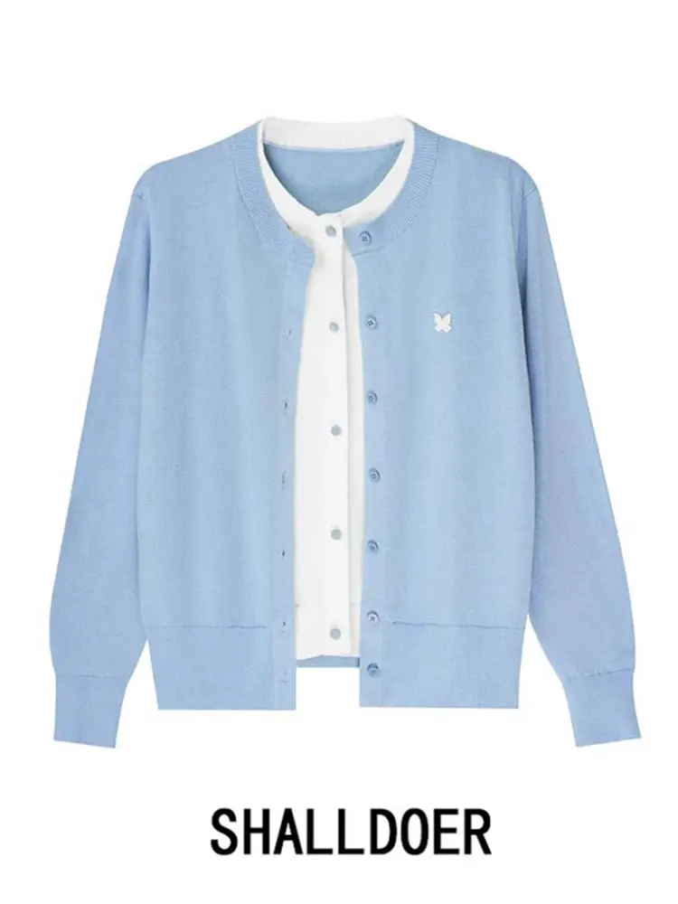 Spring Thin Knitted Long Sleeve Cardigan Women's Fashion Age-Defying Patchwork Open-Shirt Light Weight Breathable Casual Top
Spring Thin Knitted Long Sleeve Cardigan Women's Fashion Age-Defying Patchwork Open-Shirt Light Weight Breathable Casual Top